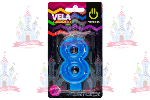 VELA CARAMELO MIX # 8  12/1 PZ FAB SELECTA