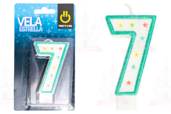 VELA ESTRELLA AZUL # 7  12/1 PZ FAB SELECTA