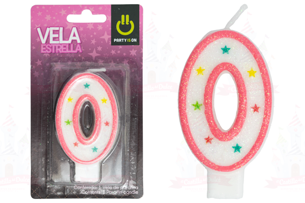 VELA ESTRELLA ROSA # 0  12/1 PZ FAB SELECTA