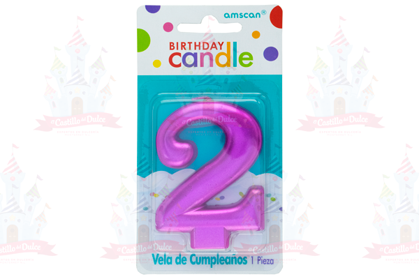 VELA METALICA ROSA # 2 12/1 PZA GRANMARK
