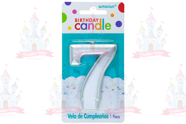 VELA METALICA PLATA # 7 12/1 PZA GRANMARK