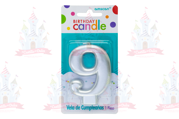VELA METALICA PLATA # 9 12/1 PZA GRANMARK